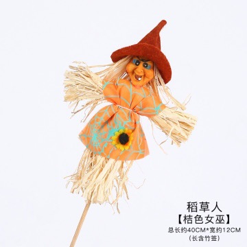 Halloween ramo de flores accesorios de decoración Hombre de Aspajarita bruja simulación calabaza cara ornamentos embalaje de flores materiales DIY