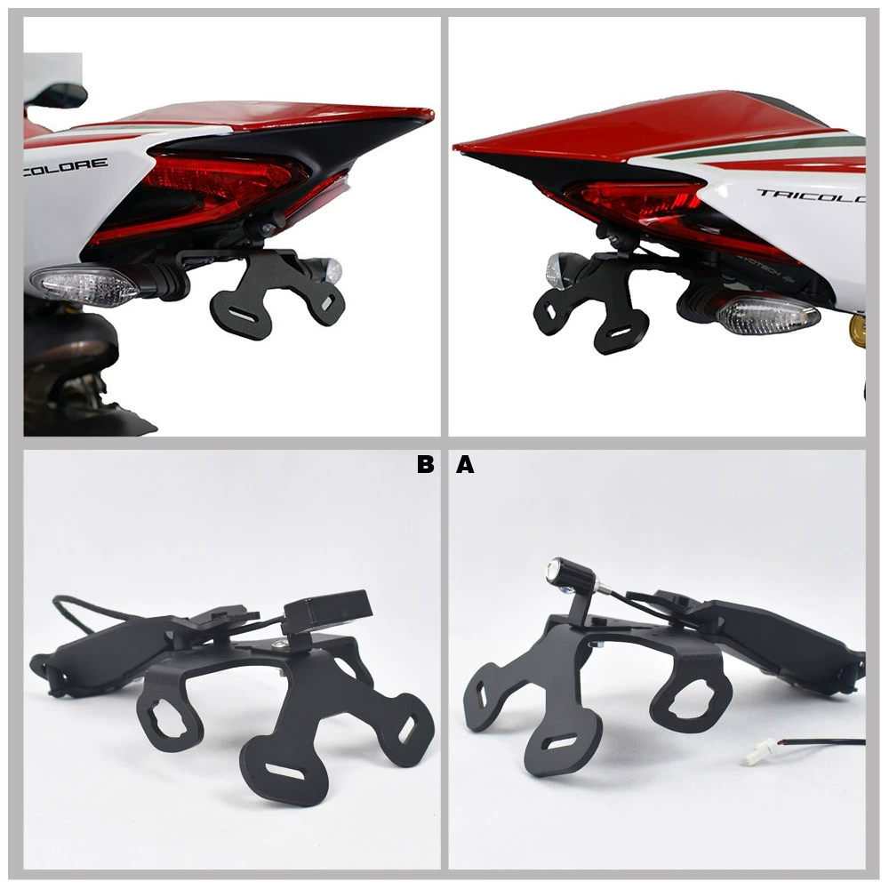 Держатель заднего номерного знака подходит для du Kadi Panigale 899 1199 1299 959 модифицированный держатель номерного знака с коротким хвостом