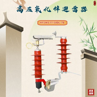 10KV Outdoor Silicone Arrester HY5WS-17/50 High Voltage Composite Zinc Oxide Arrester Distribution Type