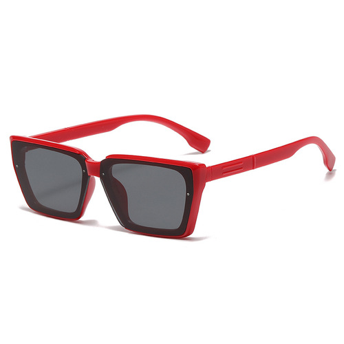 L07 New Children's Fashion Square Sunglasses 2024 Korean Style Trendy Black Sunglasses Cute Kids Sunglasses
