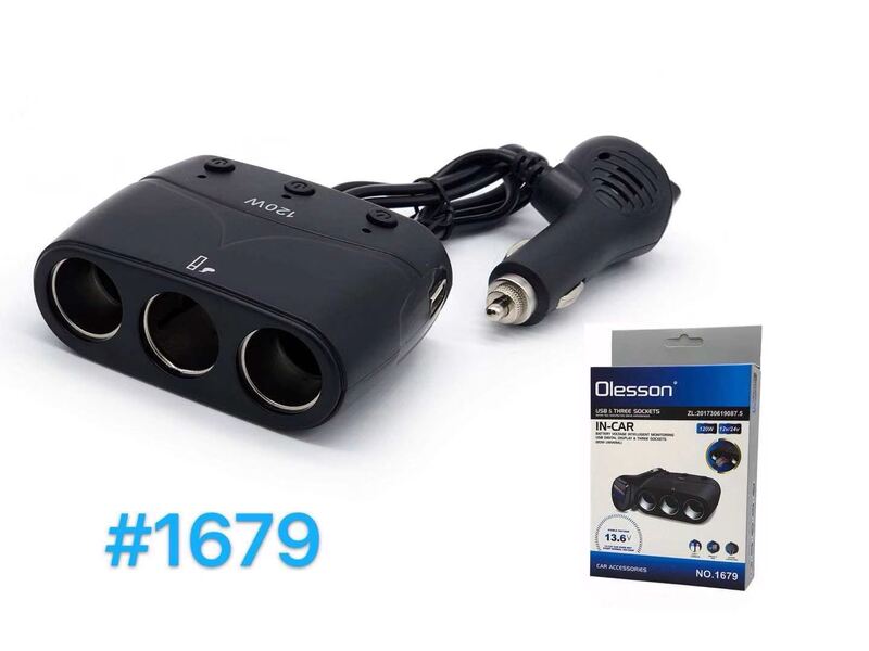 Car cigarette lighter one minute three charger socket car one drag three Plug device with independent switch car charger digital display Car cigarette lighter one minute three charger socket car one drag three Plug device with independent switch car charger digital display