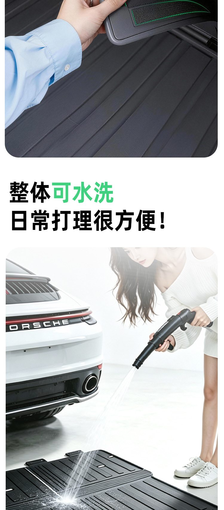 Suitable for 26 models of Haval Menglong PLUS, integrated TPE trunk mat, car anti-dirt mat, foot mat, trunk mat