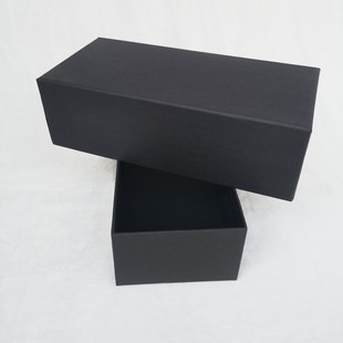High-end Black Cover to the End Rectangular Gift Box Heaven and Earth Cover Gift Empty Box Can Be logo