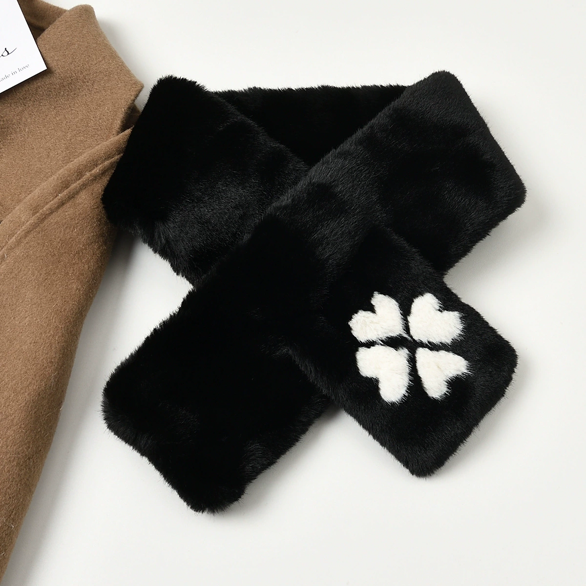 Cute universal winter scarf handmade, western style