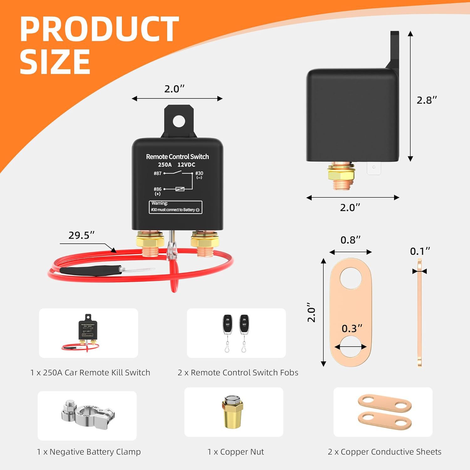 Car Battery Power-Off Switch 12V Car Battery Remote Control Power-Off Switch Car Battery Smart Power-Off Switch