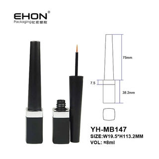 源头厂家 眼线液瓶8ml方形吹瓶眼线管睫毛增长液瓶假睫毛胶水空瓶