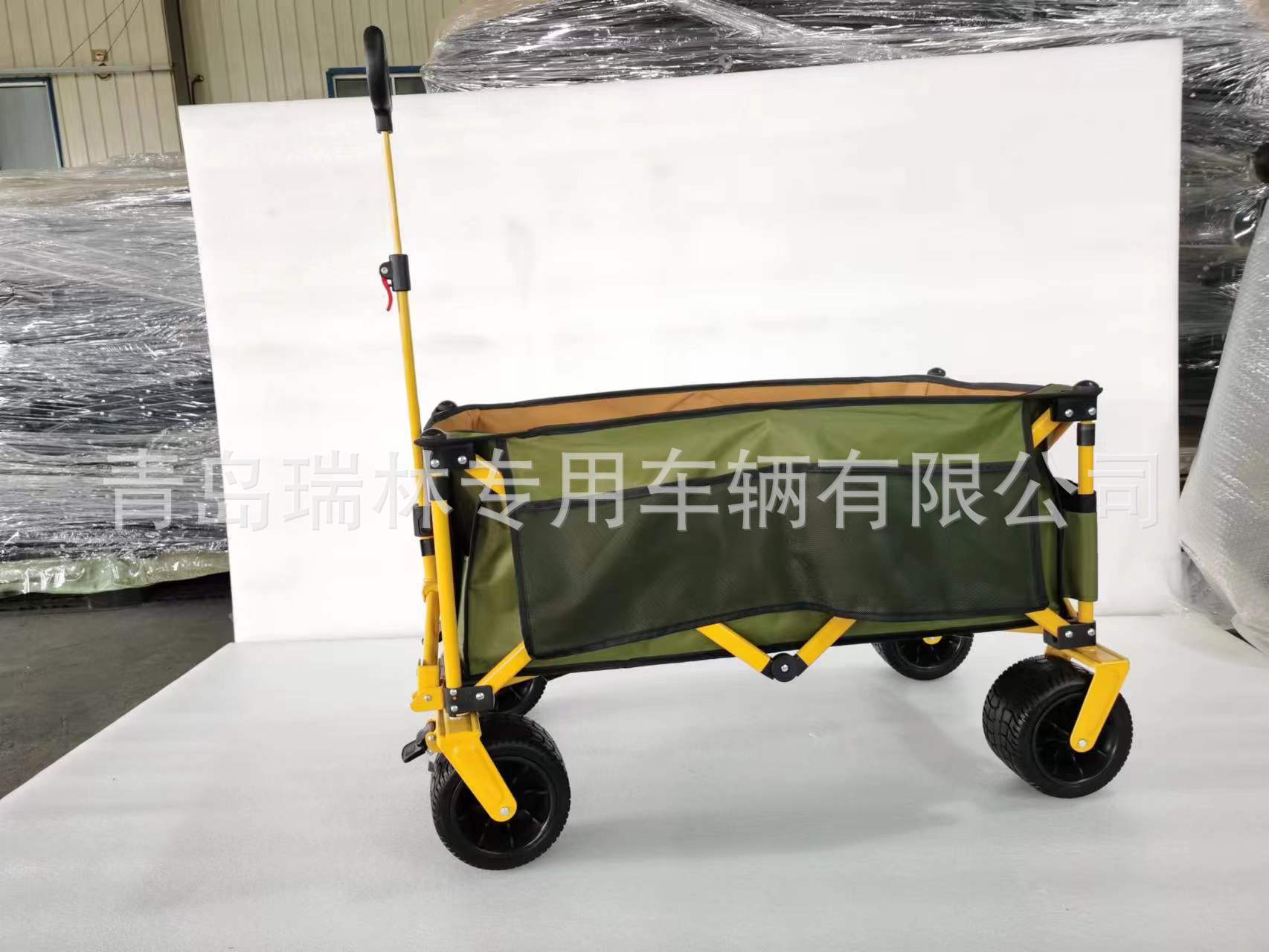 四面聚拢型大容量户外野营车露营车家用可折叠搬家买菜购物车
