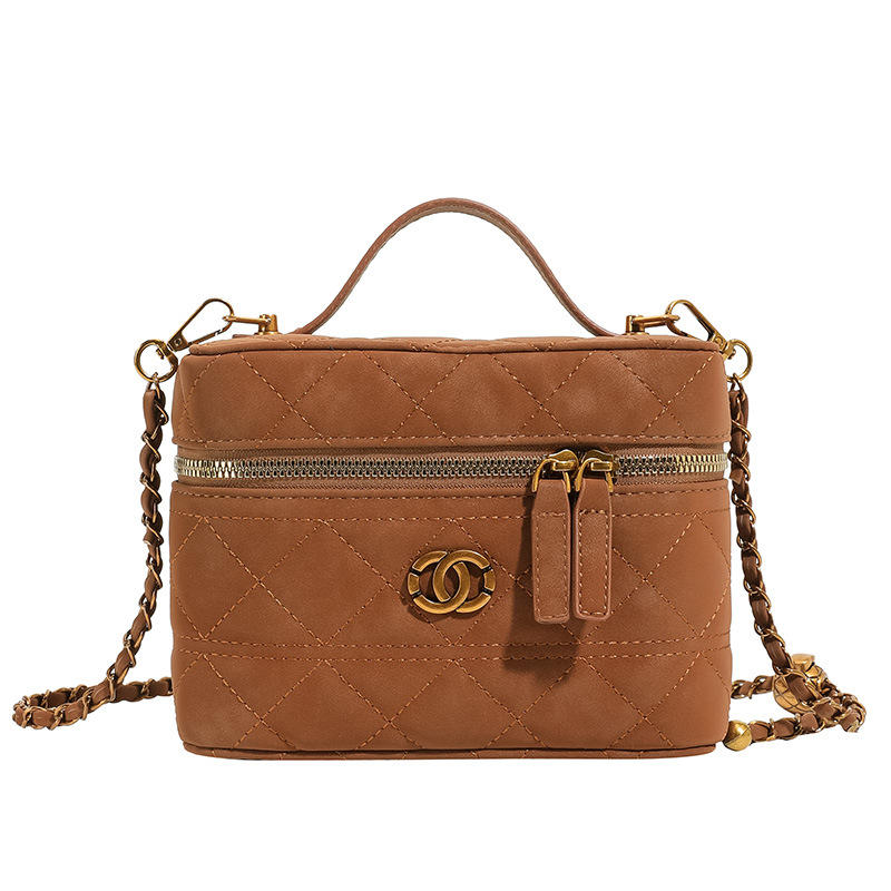 Ventas calientes de nuevo estilo coreano Zhongzhong ling hilo bordado caja de mano bolso cuadrado de textura alta ligera cadena de lujo mochila