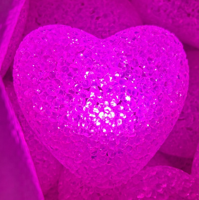 La CELEBRACIÓN DE Amor coro luz apoyos rojo en forma de corazón grano de arroz luz de la noche etapa de rendimiento apoyos al por mayor