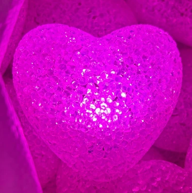 Сердечная LED ночник, 5 Вт, размеры 8–30 см, несколько цветов, эластичный ремешок
