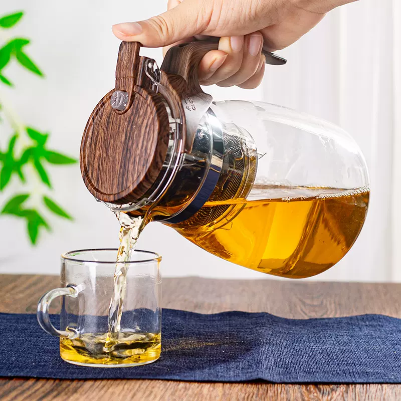 新款家用泡茶水壶一键茶水分离飘逸杯伴手礼过滤玻璃茶壶耐高温