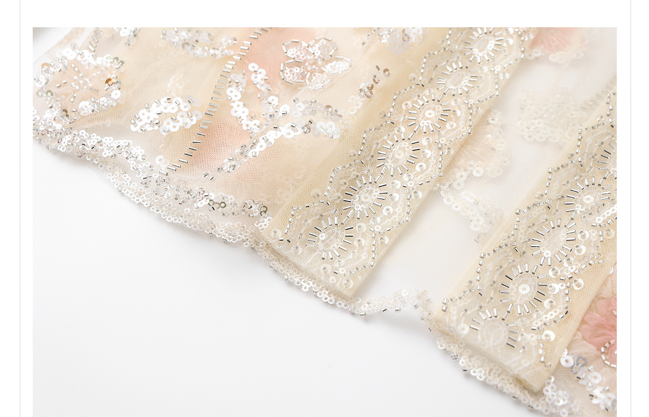 Áo khoác nữ phong cách dân tộc đính sequin jacquard khoét rỗng mỏng cao cấp M5026 — Màu mơ chi tiết 13