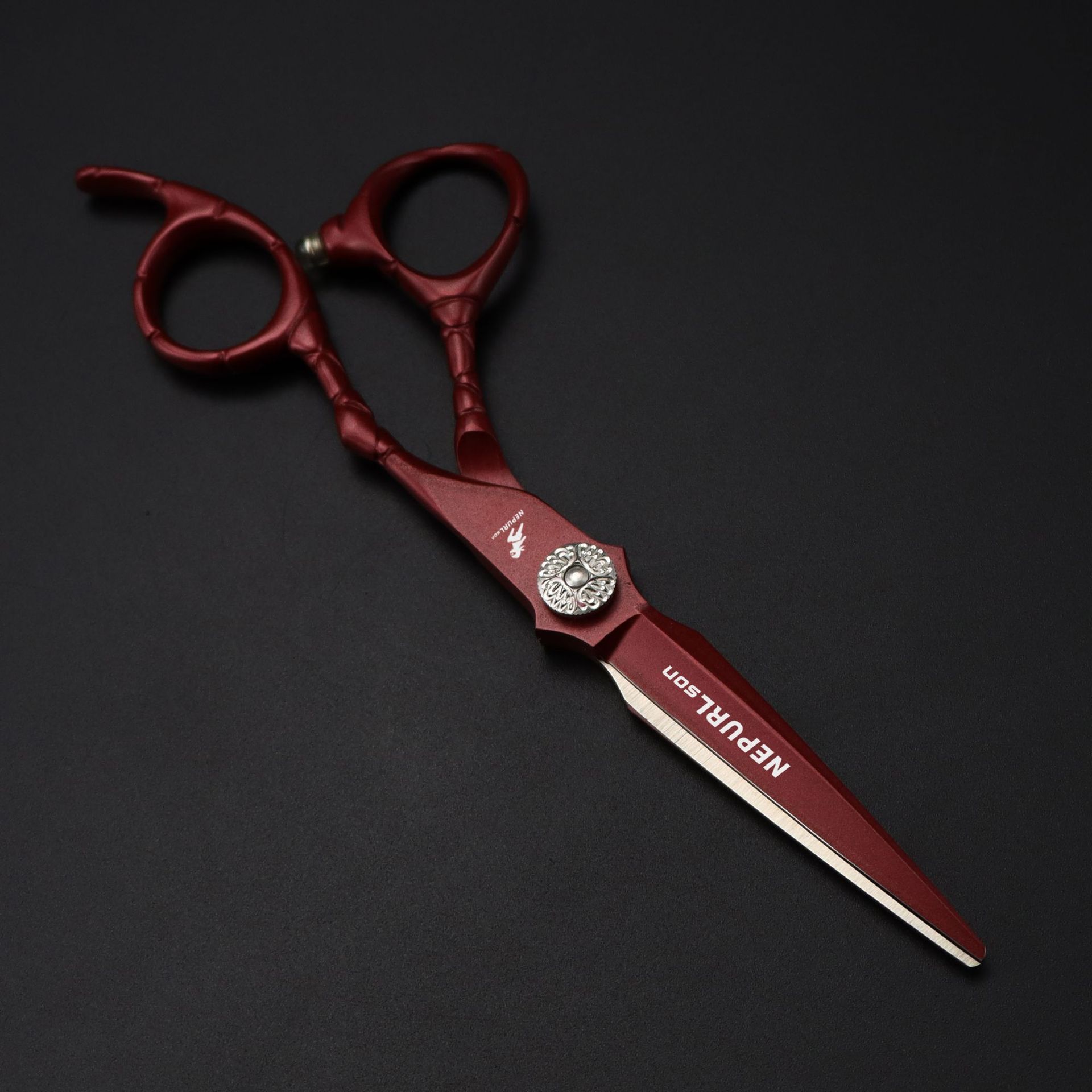 Professionelle Friseurschere Im Krokodilleder-design Rot_voghion.com