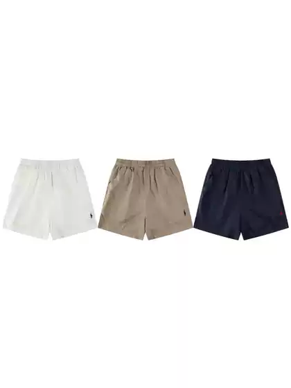 RL Ralph Lauren Style Linen Lounge Shorts Men Women Couple Casual Summer Sportswear