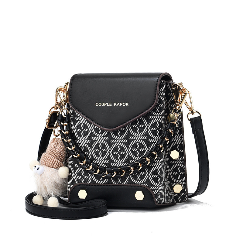 [Recomendación de transmisión en vivo] bolso de teléfono móvil para mujeres 2024 nueva impresión de moda en línea rojo de hombro bolso de mochila pequeña