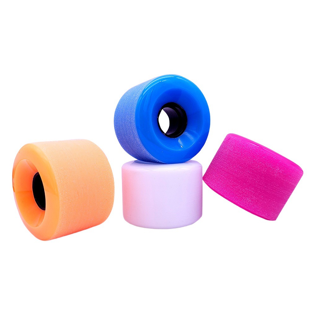 Skateboard wheel 65x 45mm frosted wide brush Street wheel surfboard Pu wheel 78A shock absorption long board dance board Fish board wheel