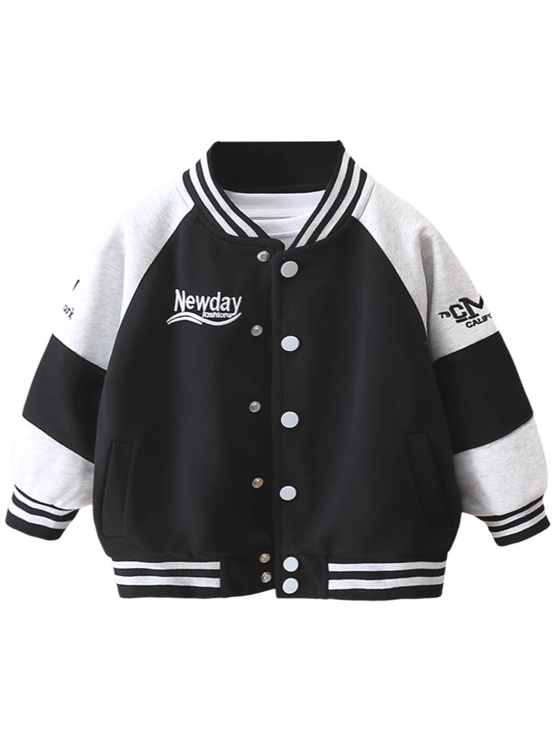 7622 ropa para niños, uniformes de béisbol para niños, modelos de primavera y otoño, 2025, nuevos y guapos, chaqueta de color casual para niños, chaqueta de primavera