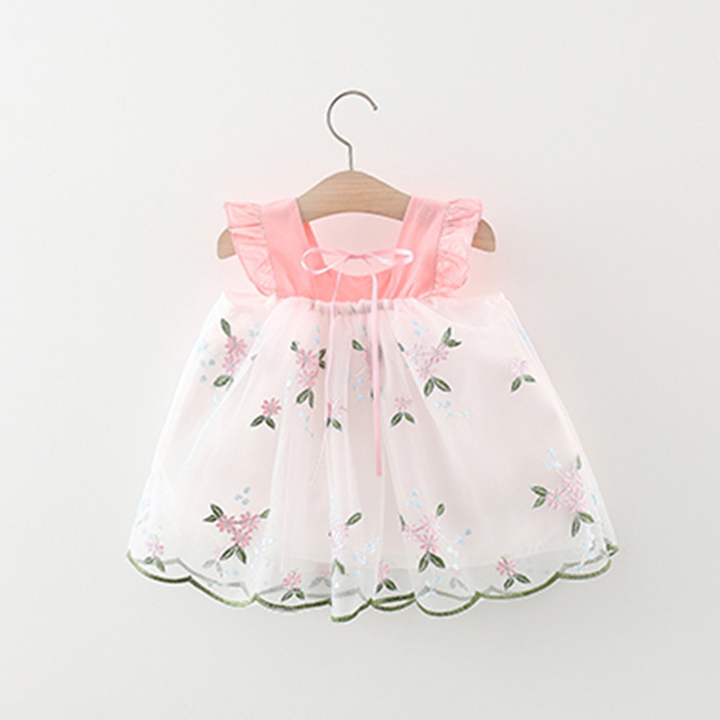 Princess Flower Cotton Girls Dresses display picture 4