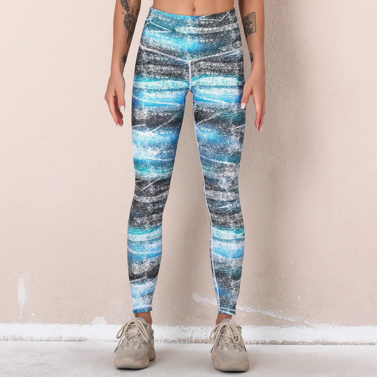 Fashion printing high waist legging NSLX47519