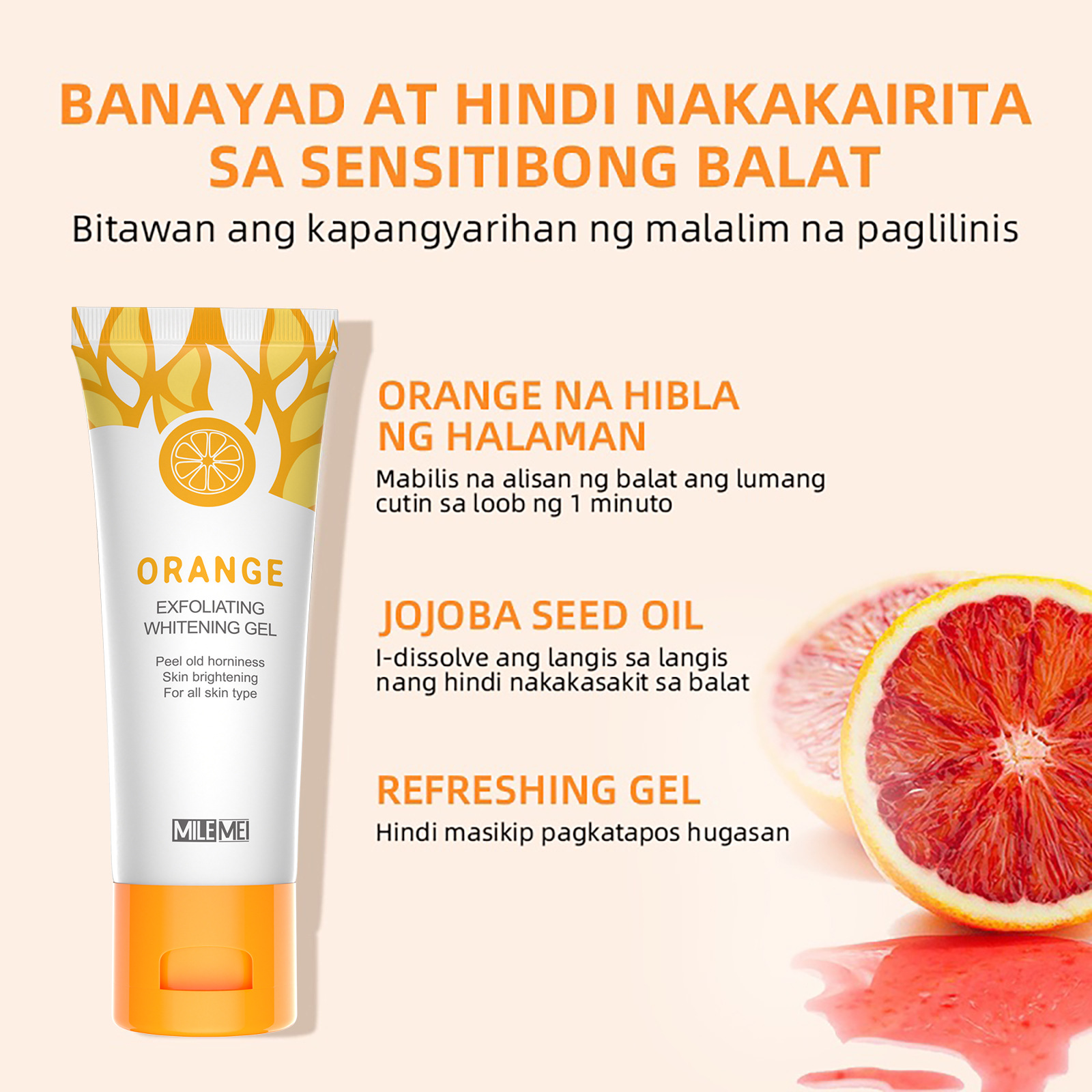 Orange Exfoliating Whitening Gel - Image 3