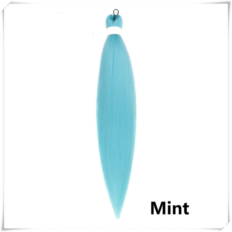 Fijo de baja temperatura de agua caliente FR Easy Braid Fibra química Trenza sucia Multicolor Negro Pechón suave y esponjoso