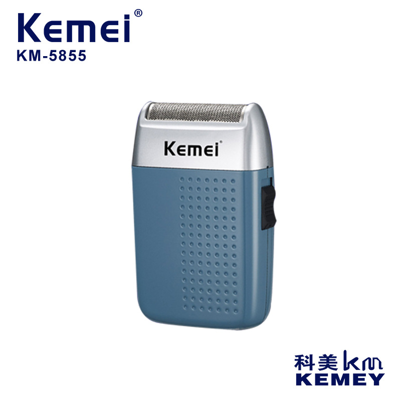 Afeitadora eléctrica Kemei para hombre, recortadora de barba recíproca, afeitadora doméstica, recortadora de barba flotante KM-5855.