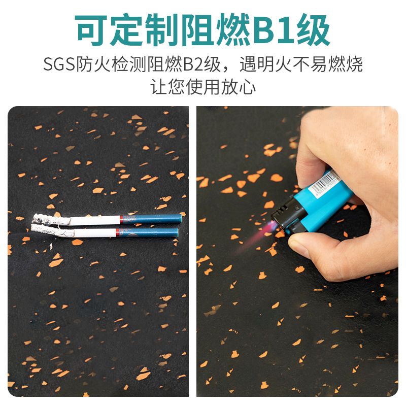 净味橡胶地垫健身房力量区减震防砸弹性地垫幼儿园绿色环保橡胶垫