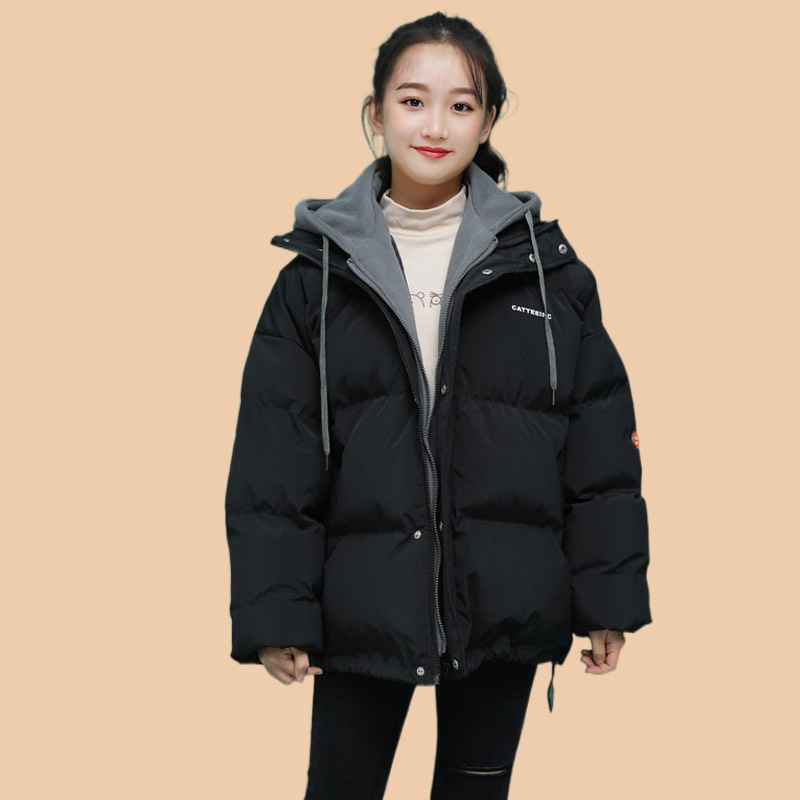 初中生棉服女一岁冬装外套中学生冬季女孩韩版棉衣少女加厚