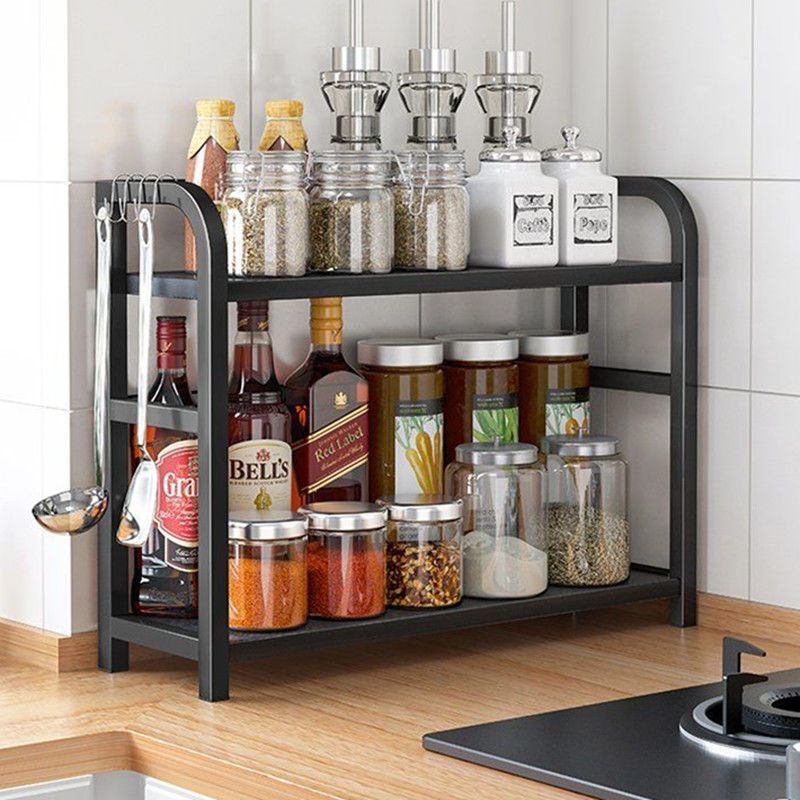 Kitchen Spice Storage Rack Chopsticks Knife Holder Countertop Multi-Functional Spice Storage Supplies Storage Rack Multi-Layer Spice Rack