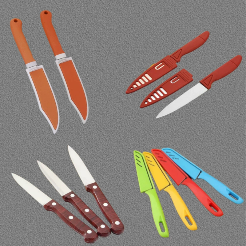 Завод прямой желтый нож из нержавеющей стали фруктовый нож Овощечистка оптом два юаня магазин питания