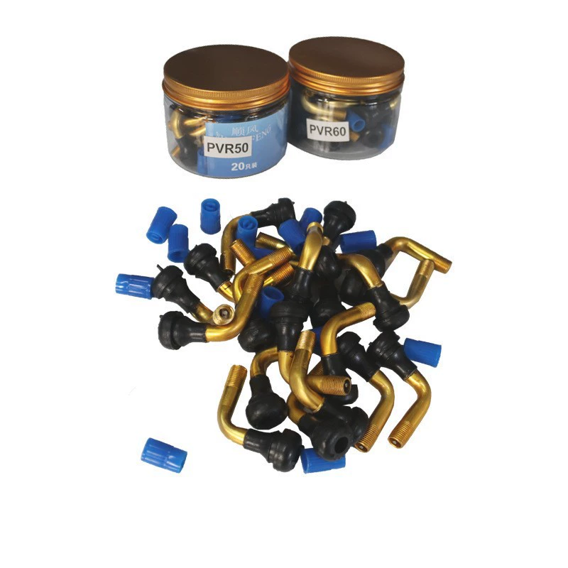 Воздушное сопло для шин электромобиля аккумулятор автомобильный клапан для вакуумных шин алюминиевый стержень Средний Малый размер PVR40 50 60 изогнутое сопло