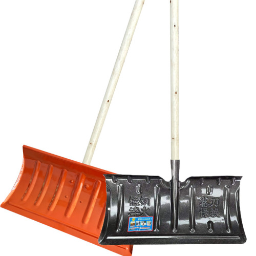 Factory Wholesale Full Steel Large Thick Snow Shovel Snow Pushing Snow Clearing Snow Removal Tool Snow Shovel Snow Removal Gadget