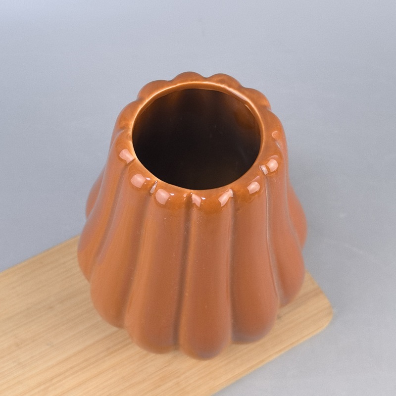Arquivos de flores nórdicos decorativos de cerámica lujosos decorativos suaves de alta calidad decorativos nicho vasos de calabaza