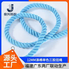 涤棉纯色单股扭绳遛狗绳宠物牵引绳礼品袋绳包装工艺品绳鞋带绳