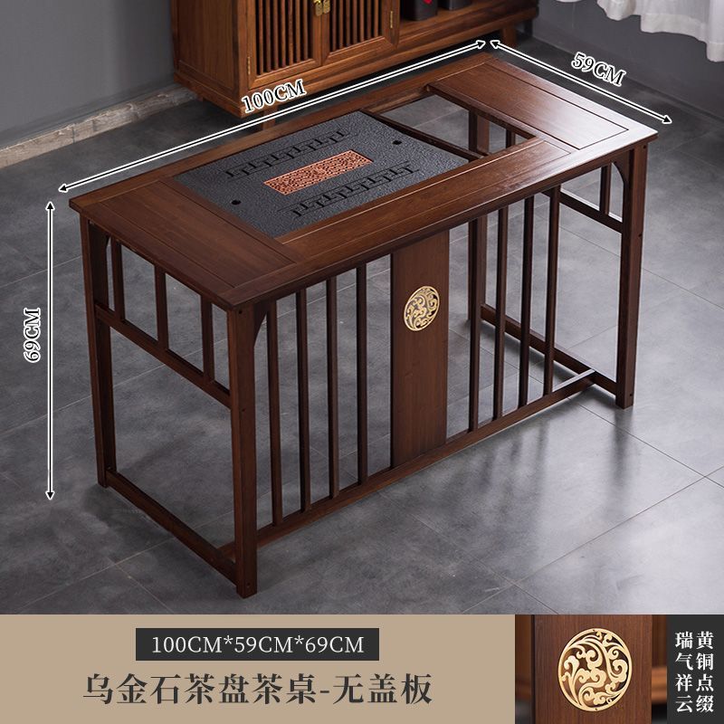 Mesa de té de oficina de balcón pequeña mesa y silla doméstica combinación de hervidor de agua en un conjunto completo de madera maciza nuevo estilo chino batería húmeda