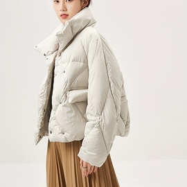 专柜品牌折扣女装 凯素莉娜鹅绒服日韩风格直播实体货源尾货批发