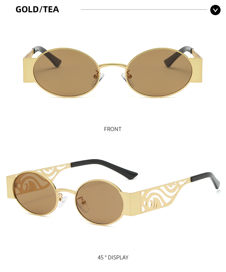 Streetwear Solid Color Resin Round Frame Full Frame Women's Sunglasses display picture 2