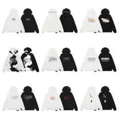Wholesale MM6 High-Quality Unisex American Streetwear Hip Hop Terry Cloth Hoodie with Number Letter Embroidery