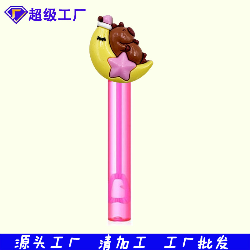 厂家批发热款卡皮巴拉泡泡水贴片配饰件迷你泡泡棒奖励玩具小礼品|undefined