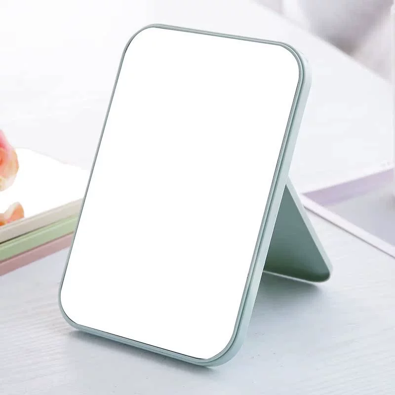 Одностороннее зеркало для макияжа высокой четкости, настольное косметическое зеркало, зеркало принцессы, складное квадратное зеркало, настольное искусство