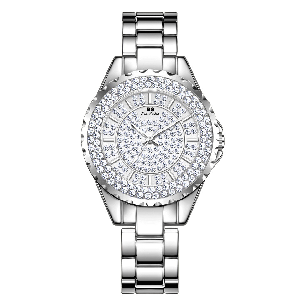 BS popular nueva venta caliente directa de la fábrica de comercio exterior reloj de lujo de la luz popular calidad completa de diamantes Reloj de Las Mujeres en nombre de FA0280L