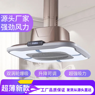 Air Purifier for Chess and Card Room, Mahjong Room, Mahjong Machine, Smoke Exhaust Lamp, Direct Exhaust Lift Chandelier, Smoke Exhaust Device