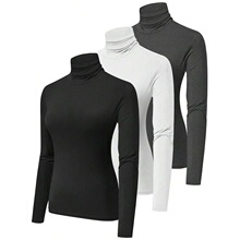 L 30802 Men's High Neck Slim T-Shirt ��ʿ���IT�� �W���羳��