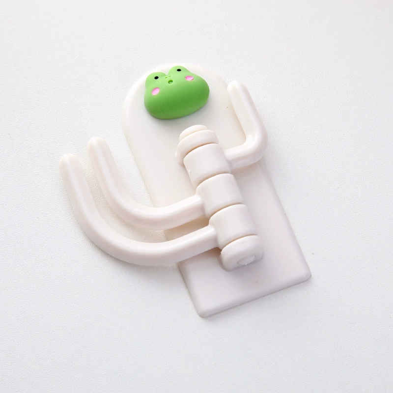 Cute cartoon three -hook hook Student dormitory wall without trace avoidance sticking hook wall door behind the key hook