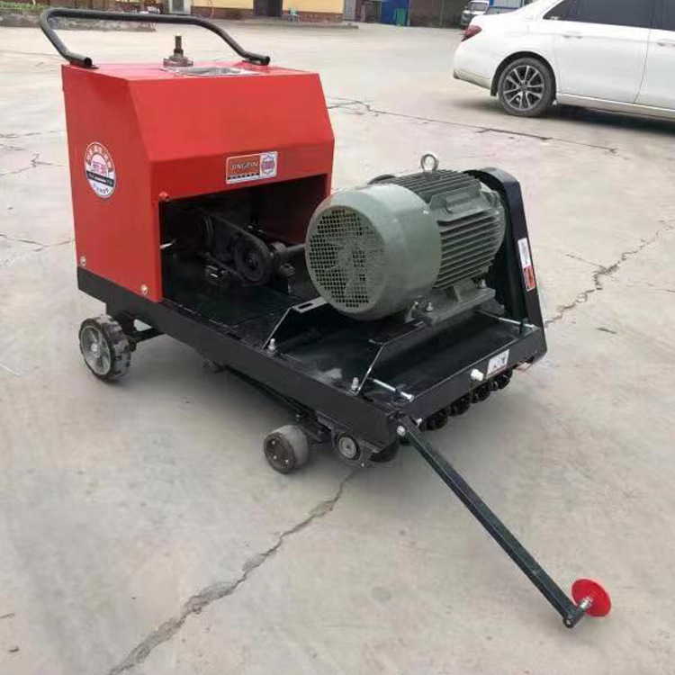 混凝土马路切割刻纹一体机牛场水泥路面高速切纹机柴油路面切割机