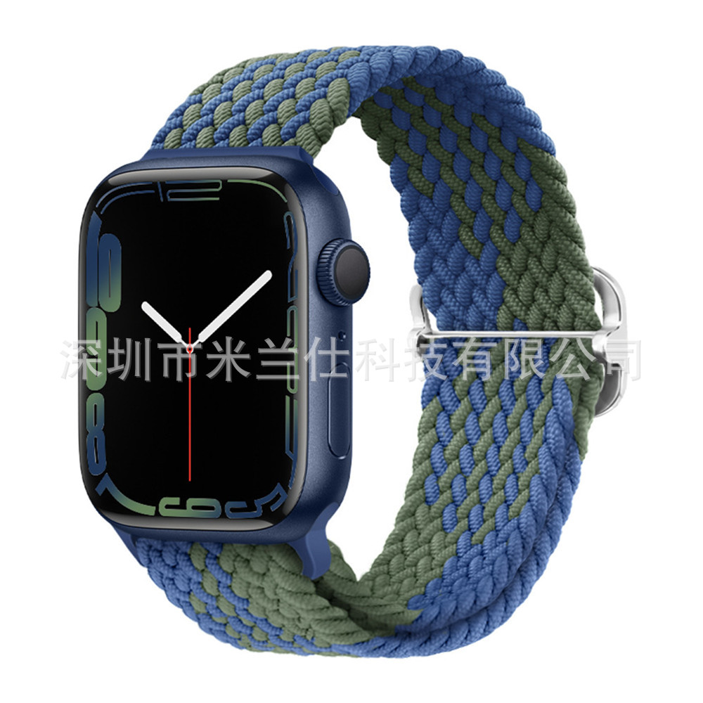 Nylon tejido para Apple iwatch456789 Apple ultra2 hebilla deslizante elástica S9 correa de reloj fabricante