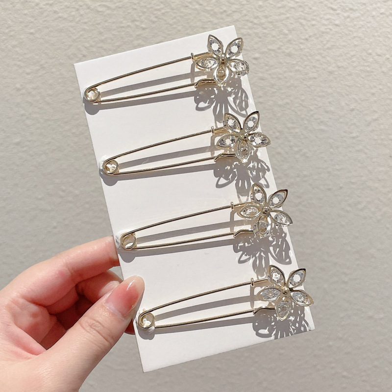 Falda con hebilla de cintura de perlas, circunferencia de cintura grande, cambio de artefacto, hebilla anti-luz, ropa, broche de diseño fijo