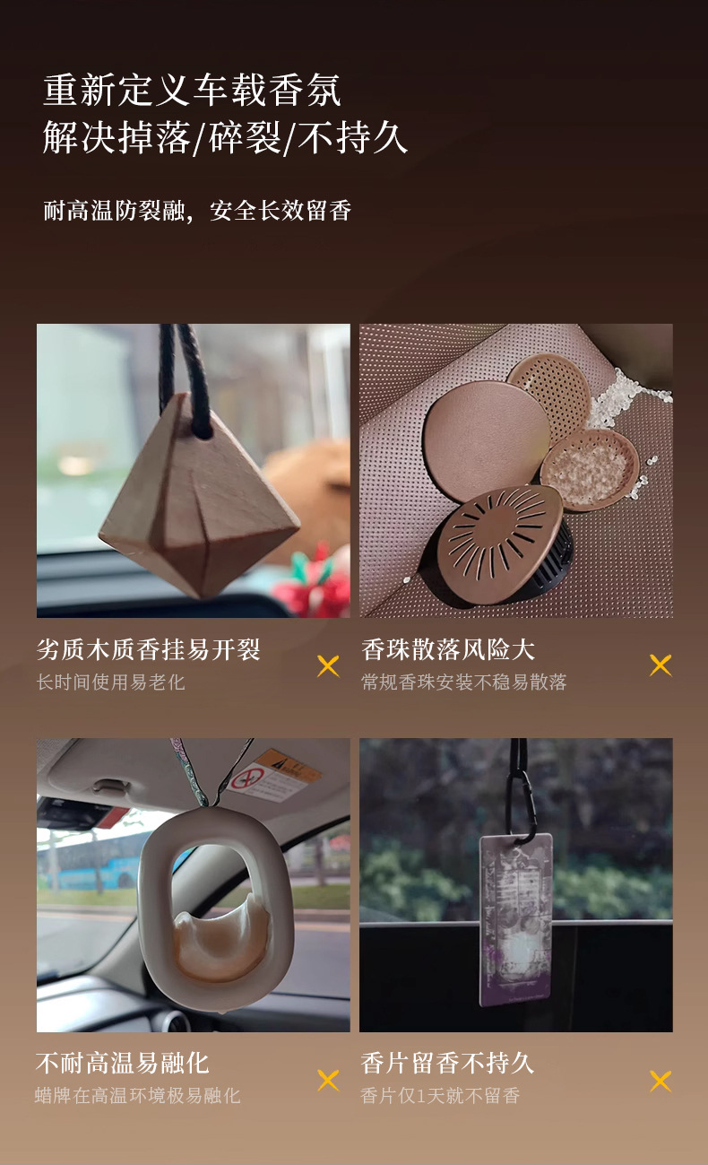 Perfume Diary Secret Realm Series Hanging Ornament Car Fragrance 8ml Long-Lasting Scent Car Air Freshener