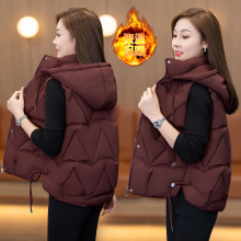 2108 棉背心外套秋冬时尚洋气减龄妈妈羽绒棉马甲外套女短款宽松