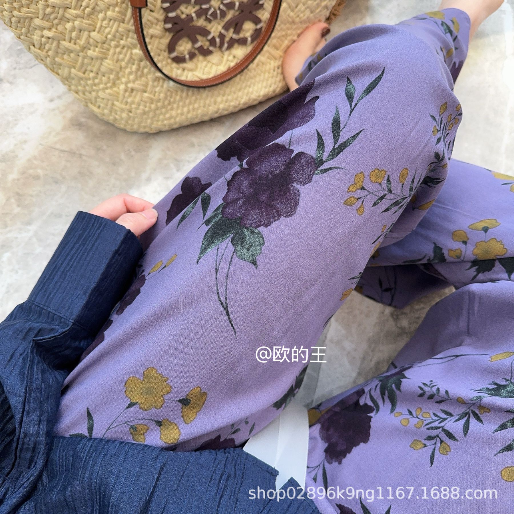 [5 días de preventa] [Pantalones de seda de algodón] Pantalones de pijama de seda de algodón para mujer